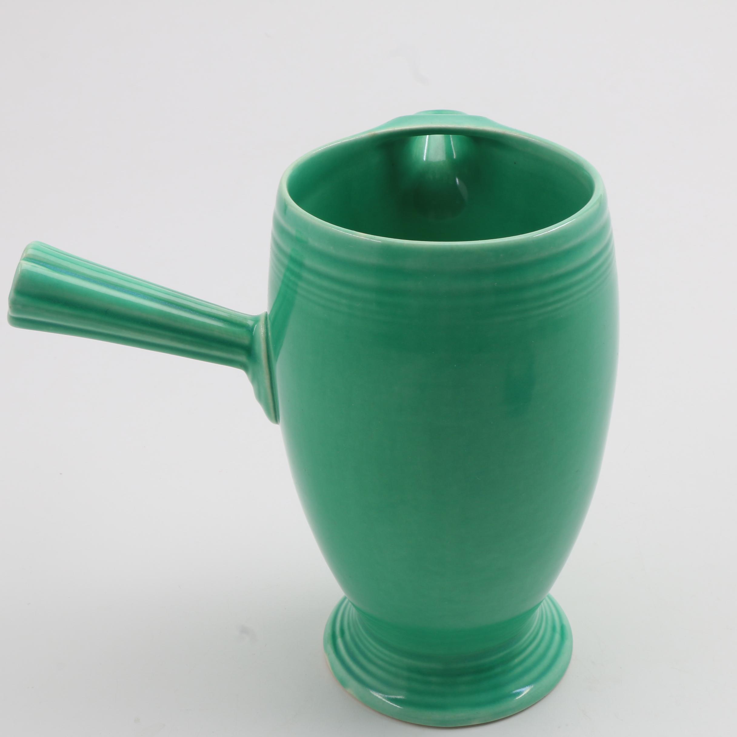 Green Fiesta Stick Handle Coffee Demitasse Pot
