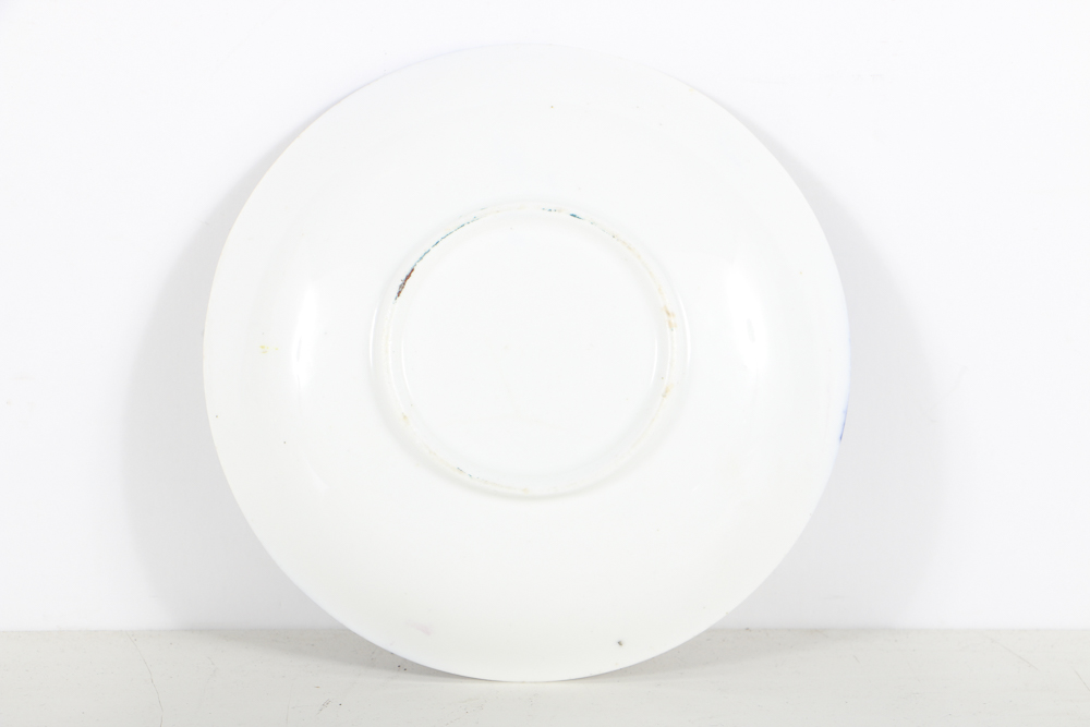 Gaudy Welsh Tea Cups and Sadler Cream Pitcher  and Sugar Bowl