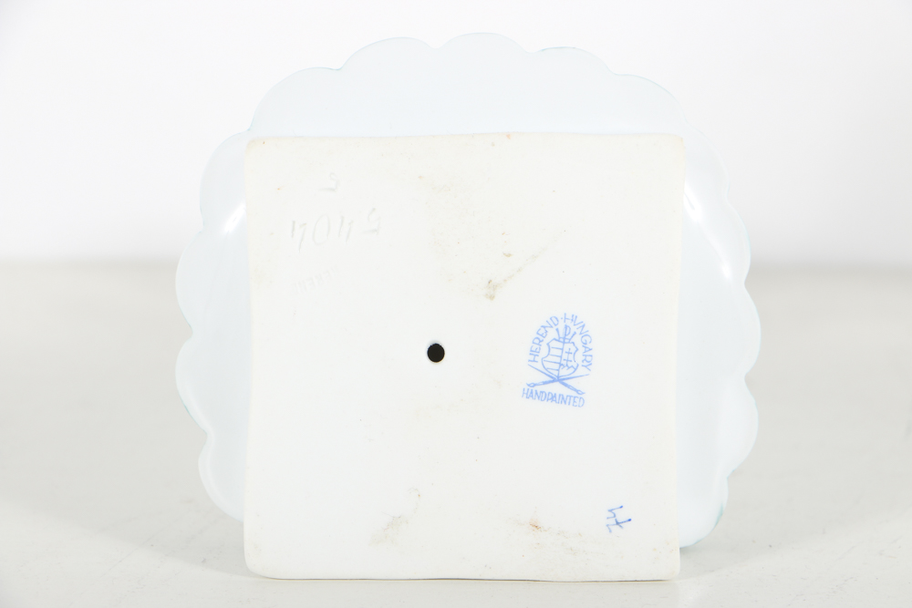 Three "Herend" Hand Painted Porcelain Wedding Figures