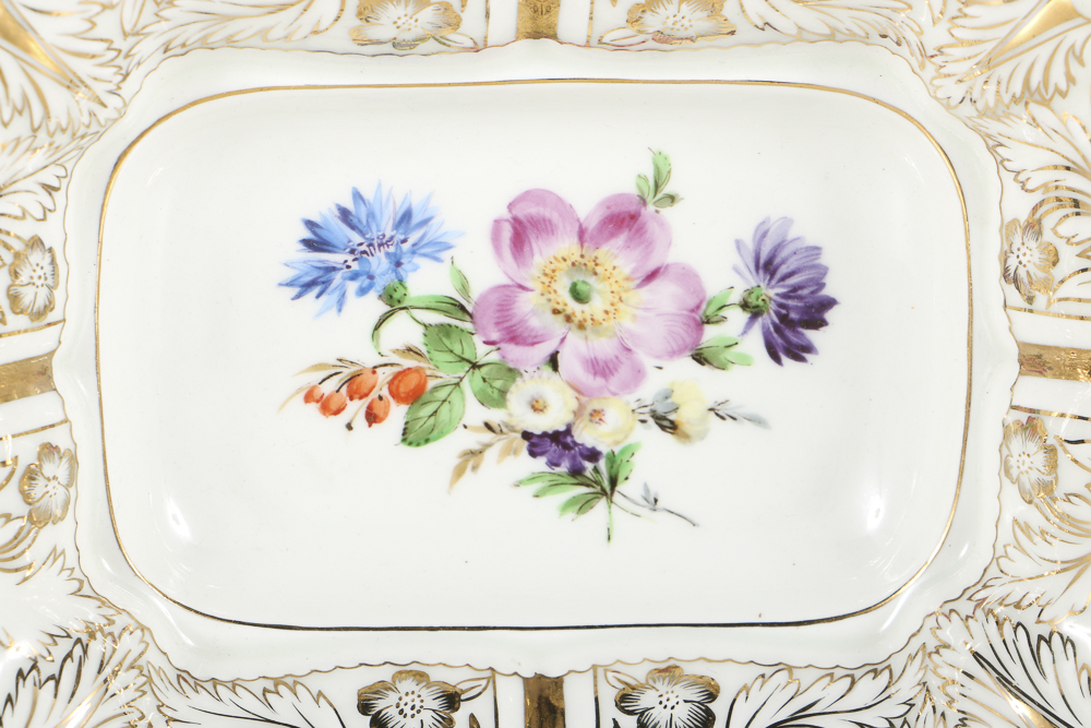 Late 19th Century Meissen Two Handled Bowl