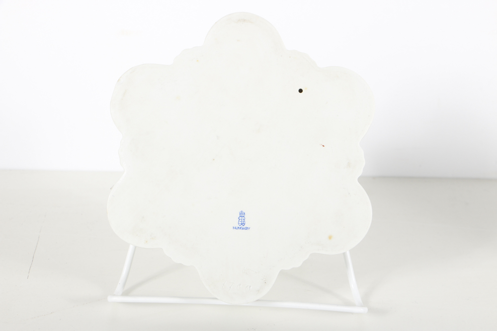 Two Herend Porcelain "Queen Victoria" Ashtrays