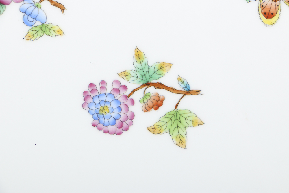 Herend "Queen Victoria" Hand Painted Pastry Set