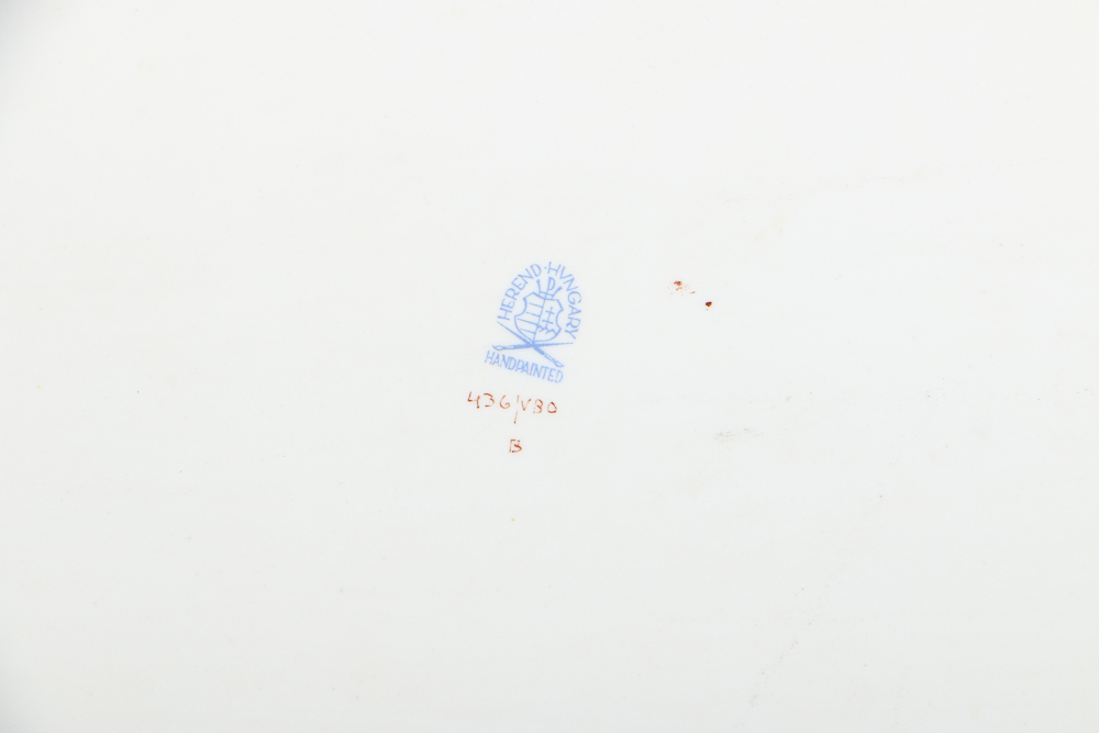 Herend "Queen Victoria" Hand Painted Pastry Set