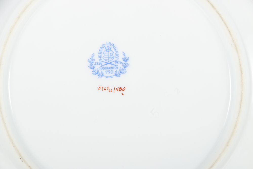 Herend "Queen Victoria" Hand Painted Pastry Set