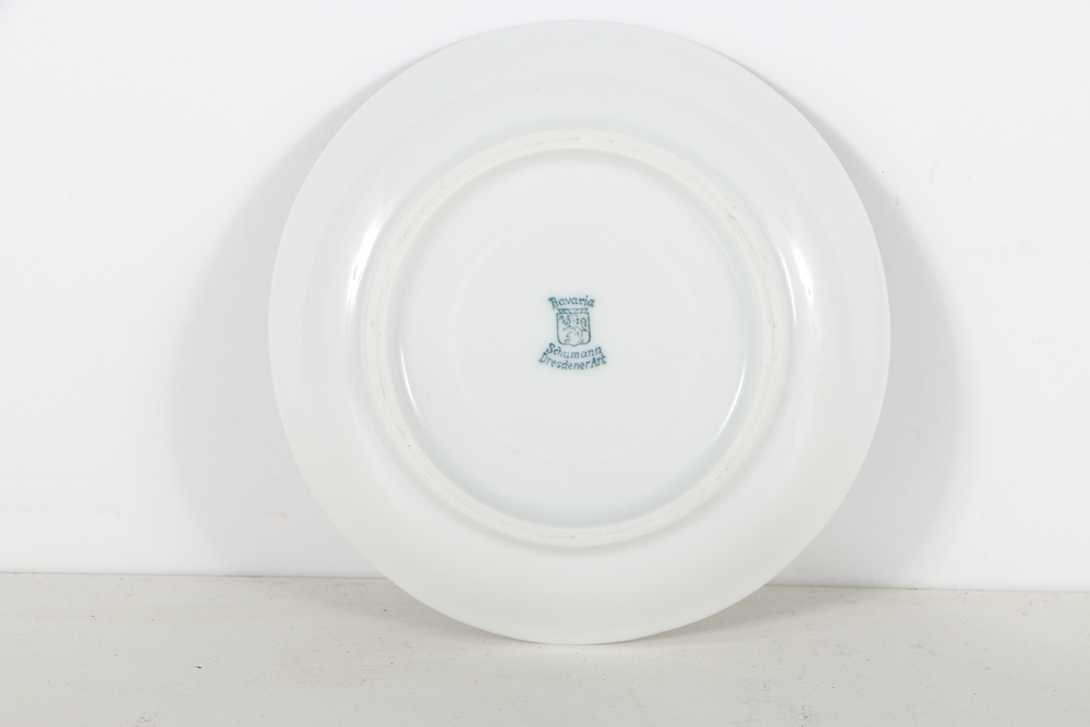 Schumann Bavarian  " Empress Dresden Flowers" Demitasse and Egg Cups