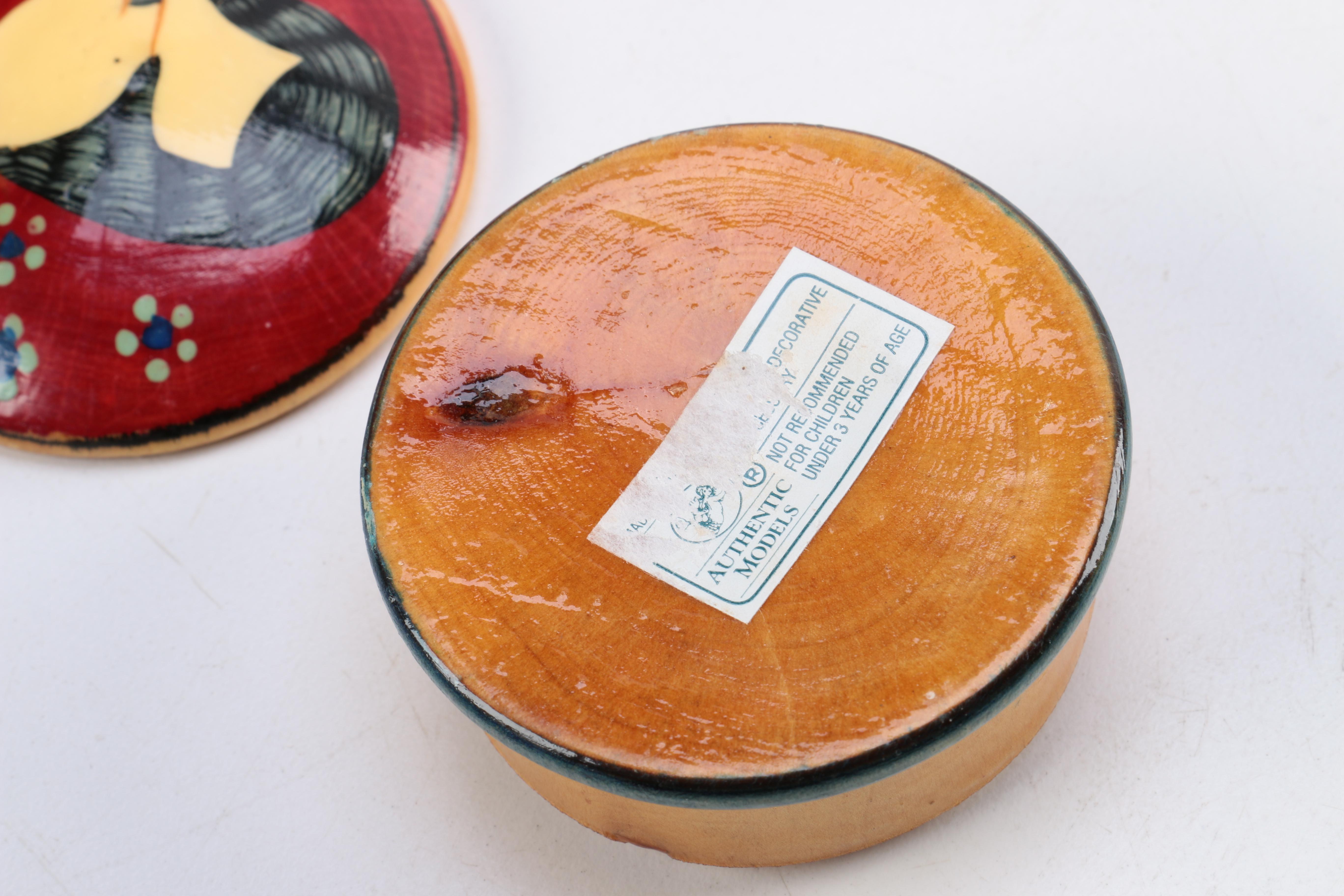 Assorted Trinket Boxes Including Laurel Burch Enamel Box.