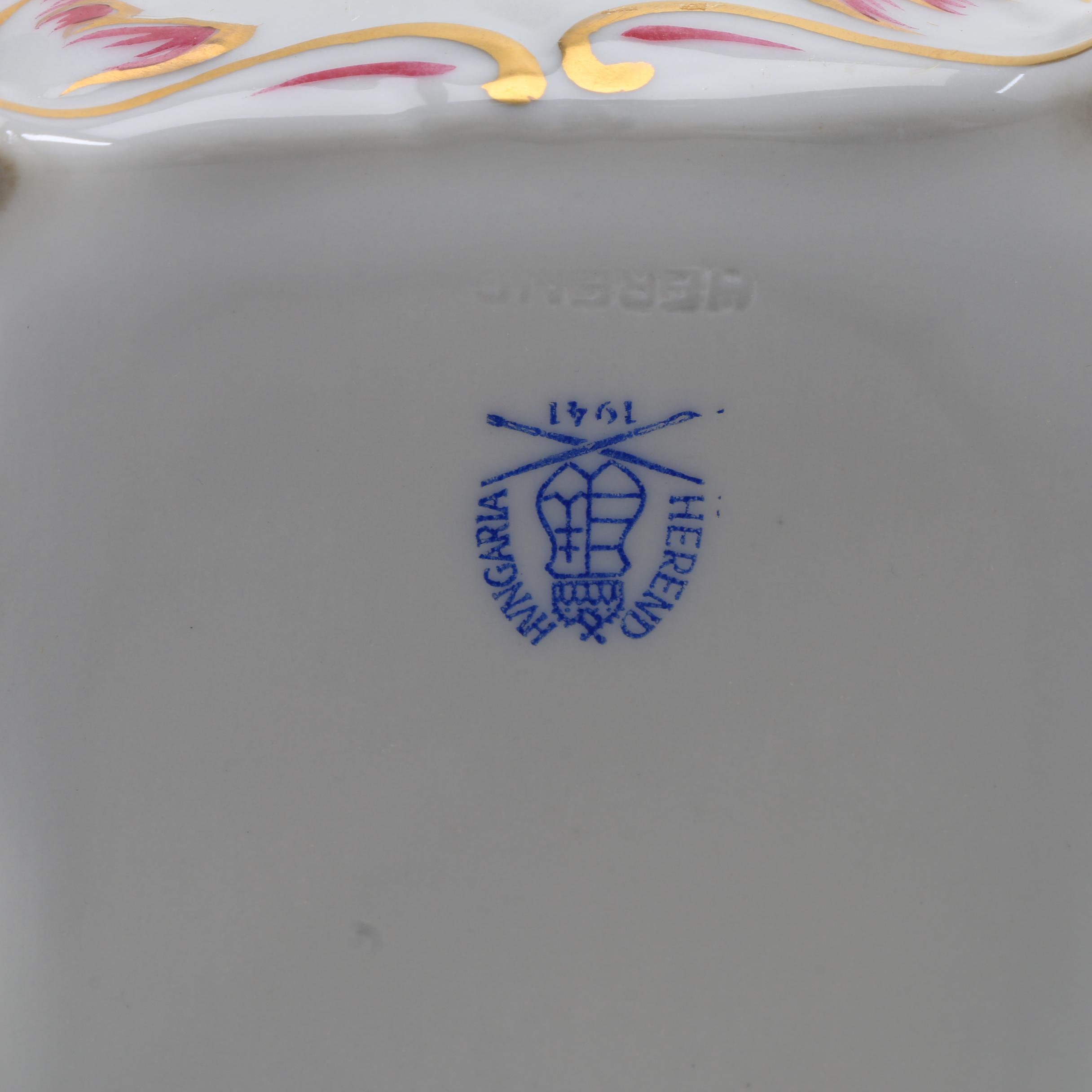 1941 Herend Porcelain Trinket Box