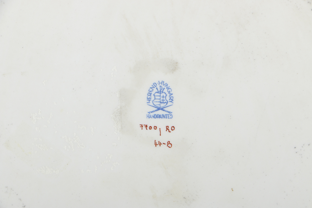 Herend "Rothschild Birds" Porcelain Mug, Candlestick and Ashtray