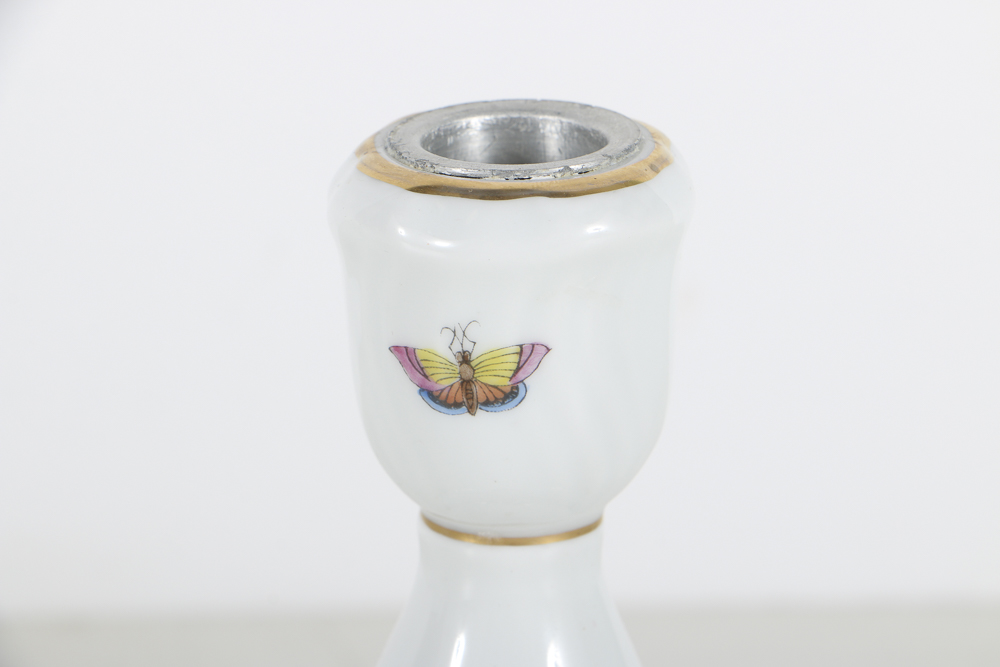 Herend "Rothschild Birds" Porcelain Mug, Candlestick and Ashtray