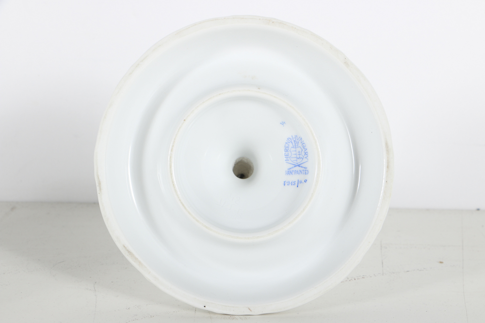 Herend "Rothschild Birds" Porcelain Mug, Candlestick and Ashtray