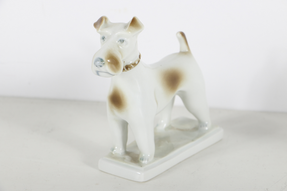Zsolany Porcelain Dog Figurines