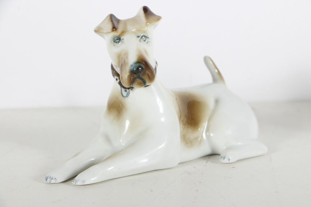 Zsolany Porcelain Dog Figurines