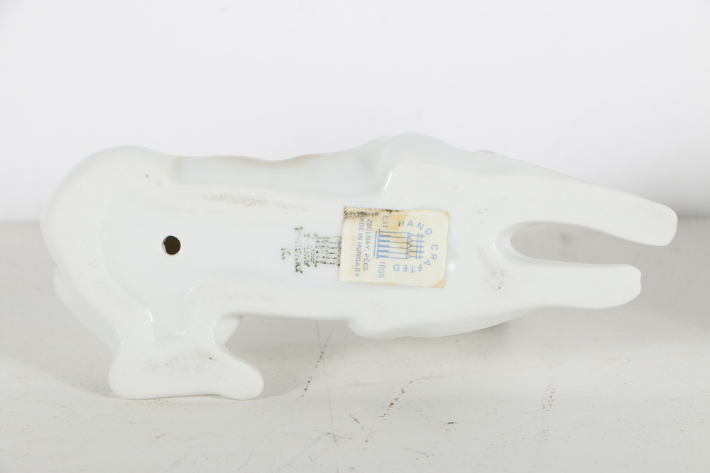 Zsolany Porcelain Dog Figurines