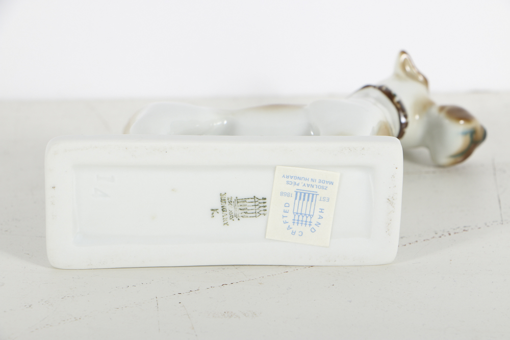 Zsolany Porcelain Dog Figurines