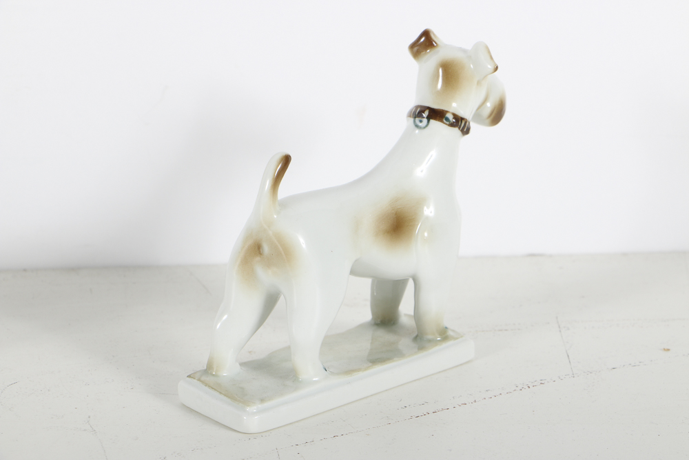 Zsolany Porcelain Dog Figurines
