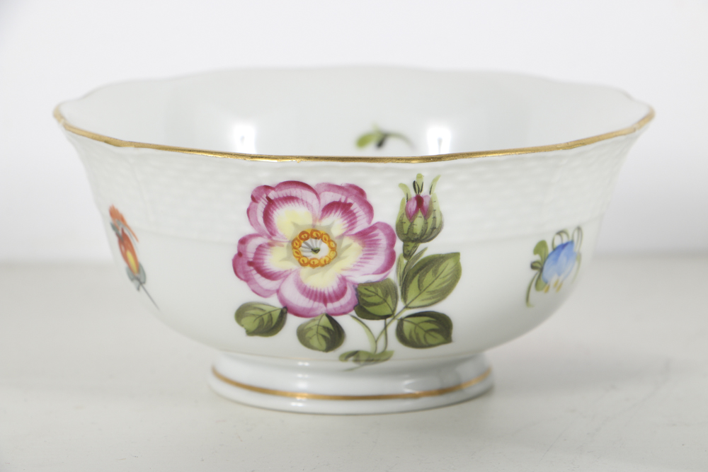 Herend Porcelain Sugar Bowls, Egg Cup and Pitcher