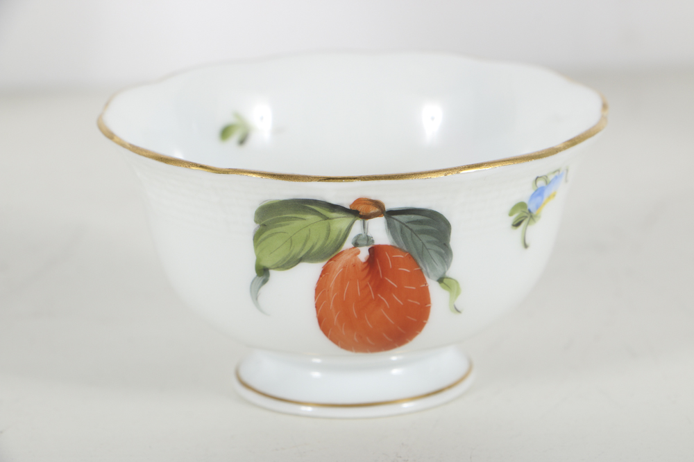 Herend Porcelain Sugar Bowls, Egg Cup and Pitcher