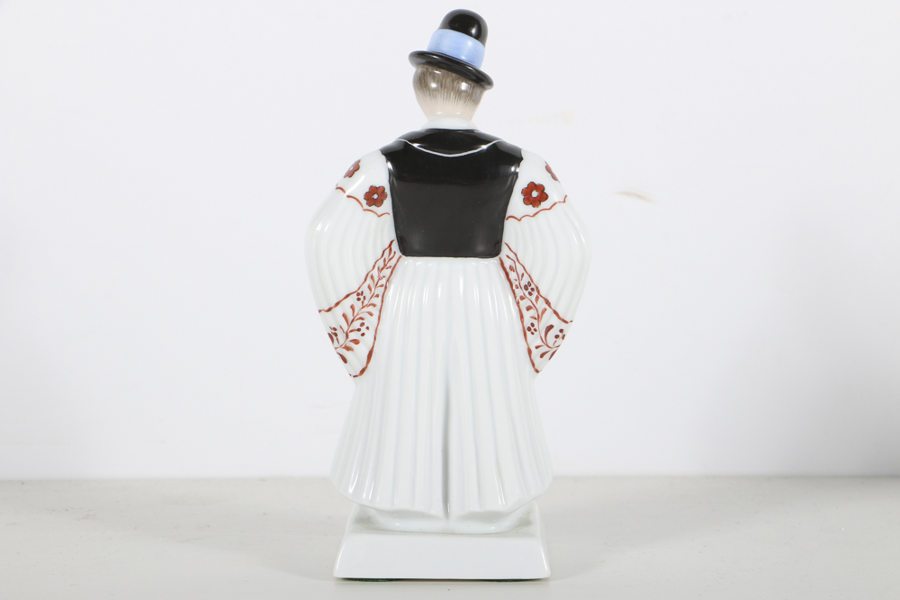 Rare "Herend" Hand Painted Porcelain Bride and Groom Figures