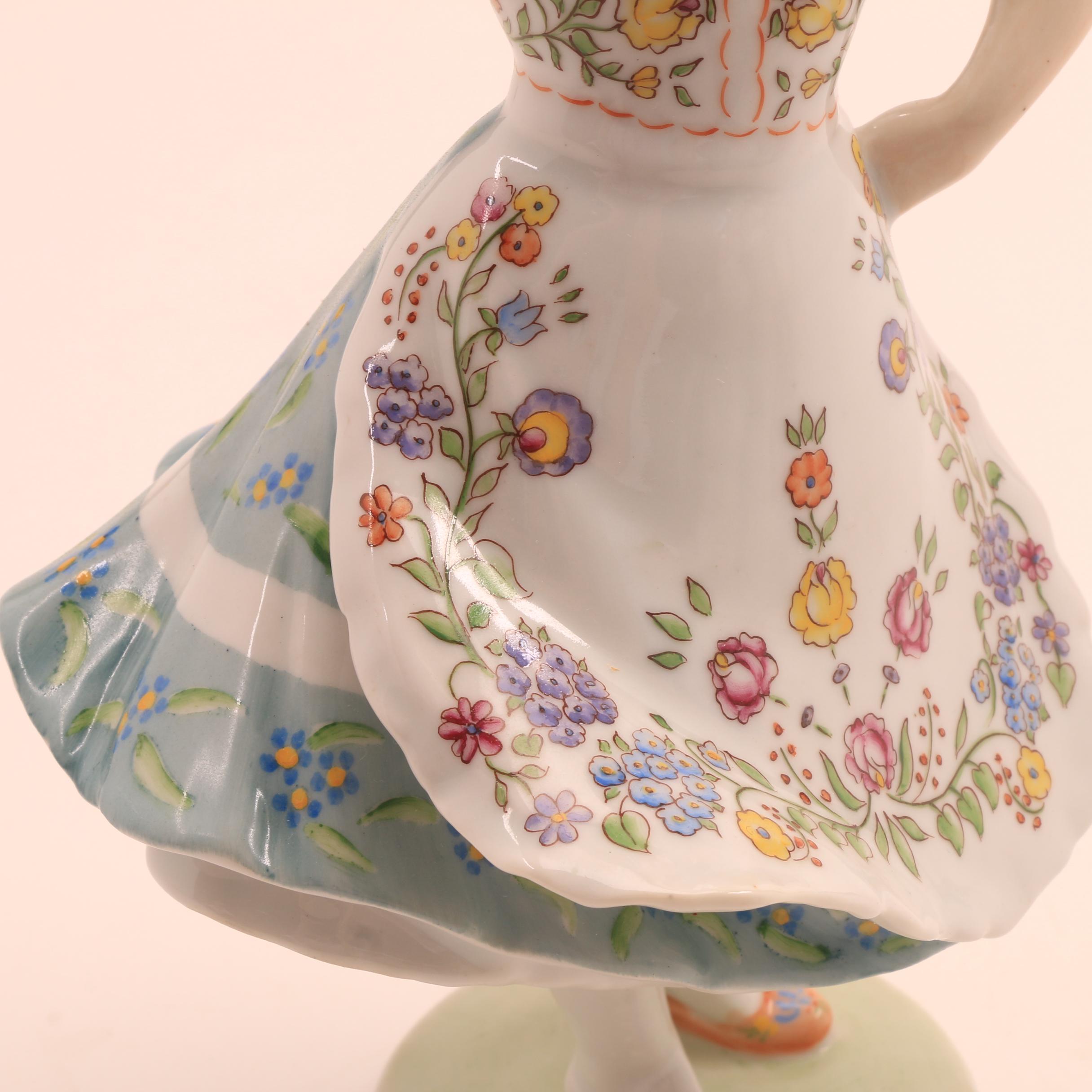 Zsolnay Porcelain Figurine of Young Woman