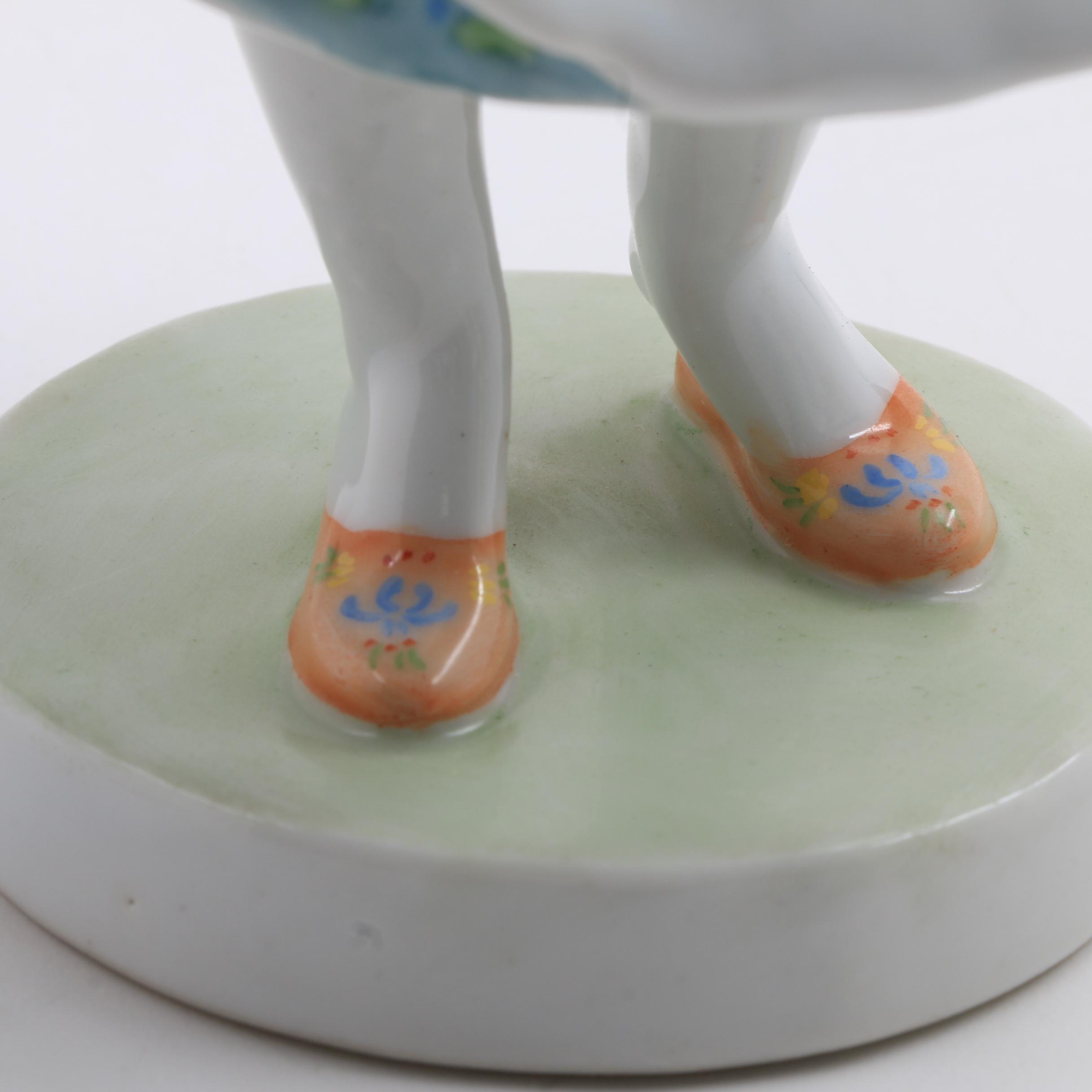 Zsolnay Porcelain Figurine of Young Woman