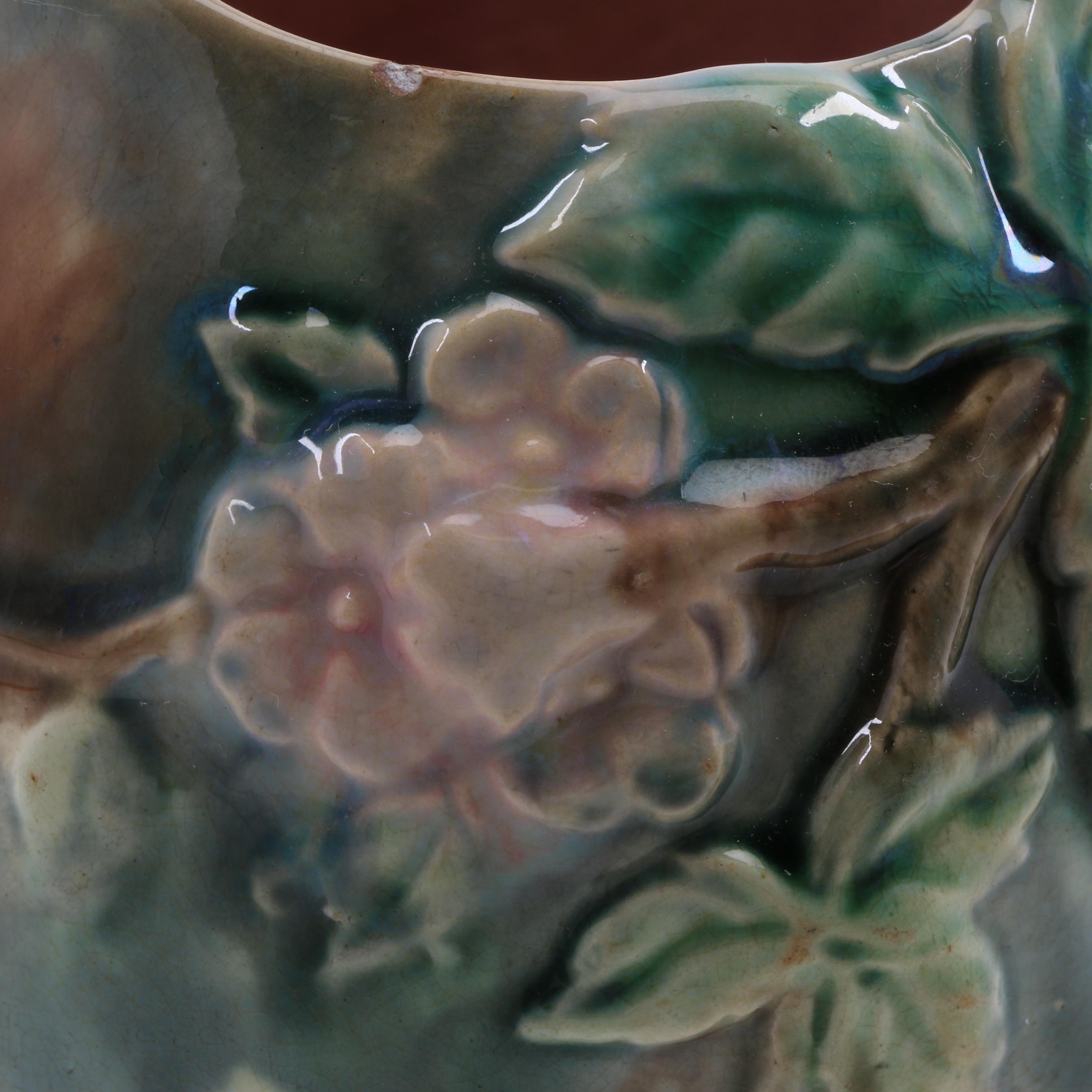 English Majolica Etruscan Pitcher