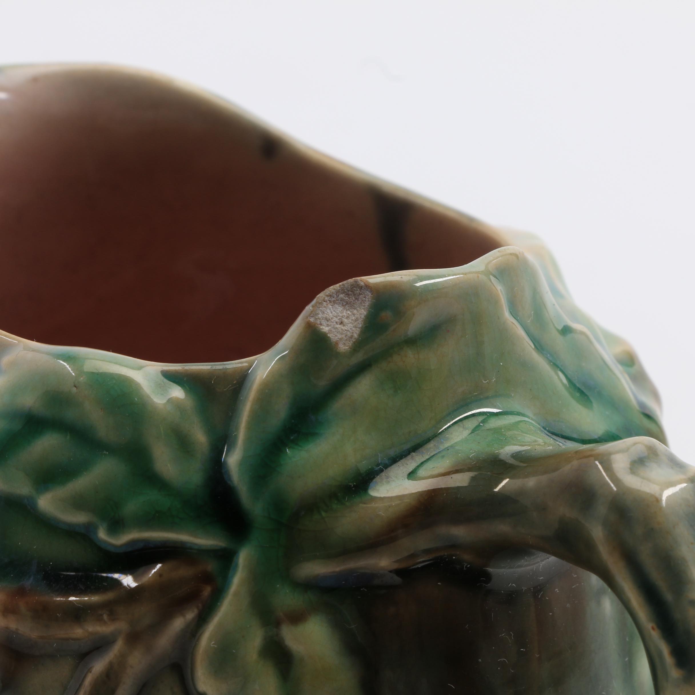 English Majolica Etruscan Pitcher