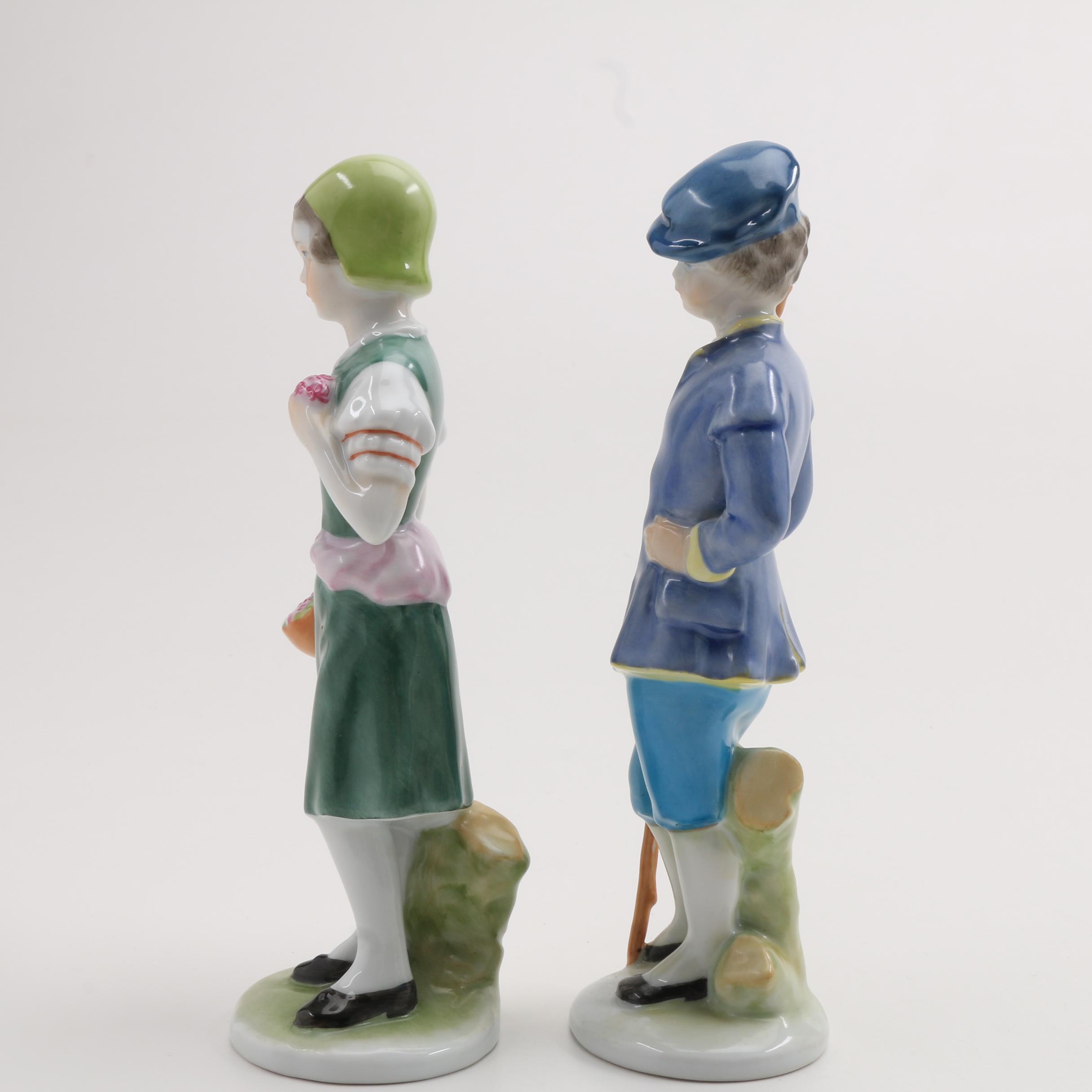 Two Herend Porcelain Figurines