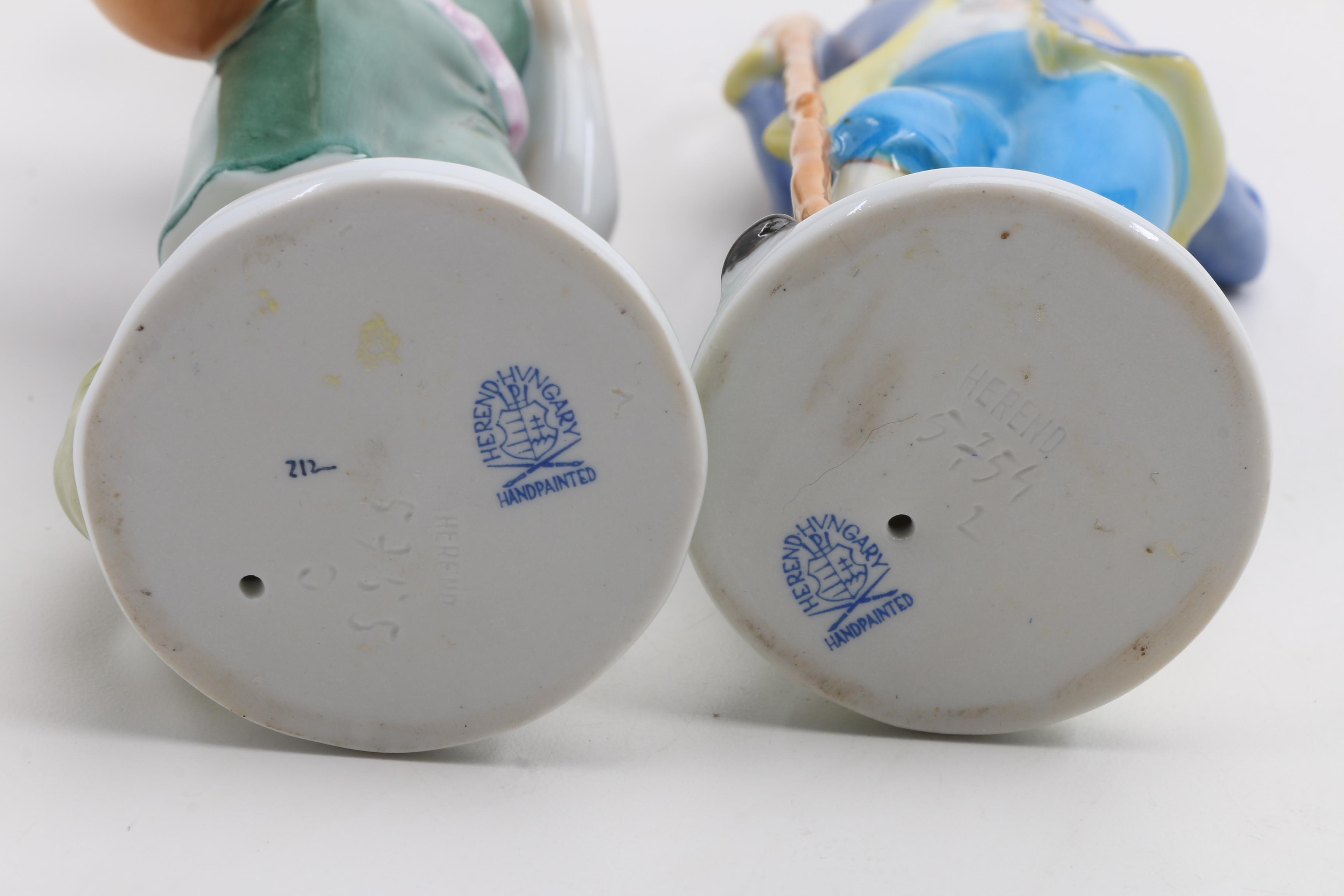 Two Herend Porcelain Figurines