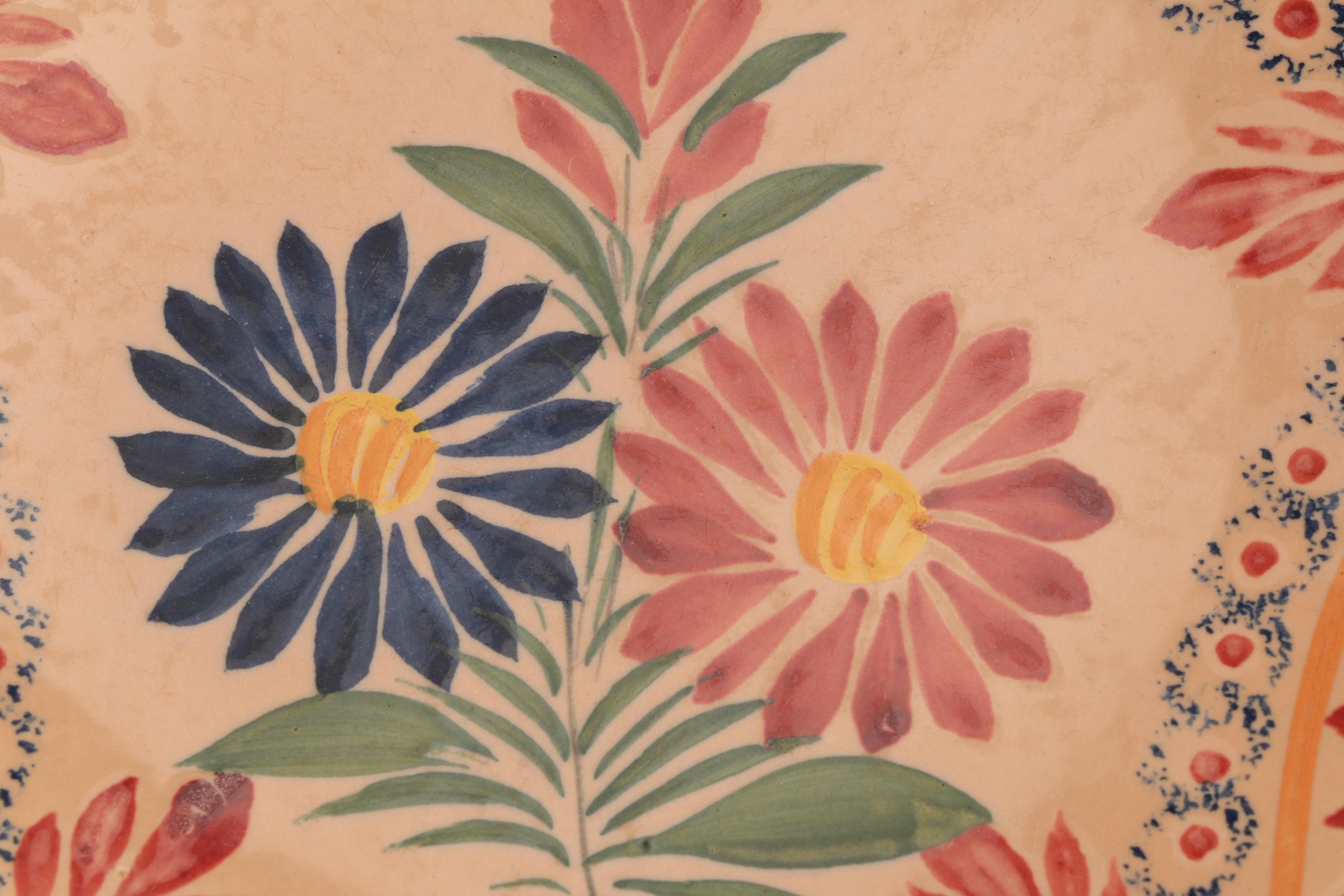 Pair Of Quimper Ivoire Corbeille Plates