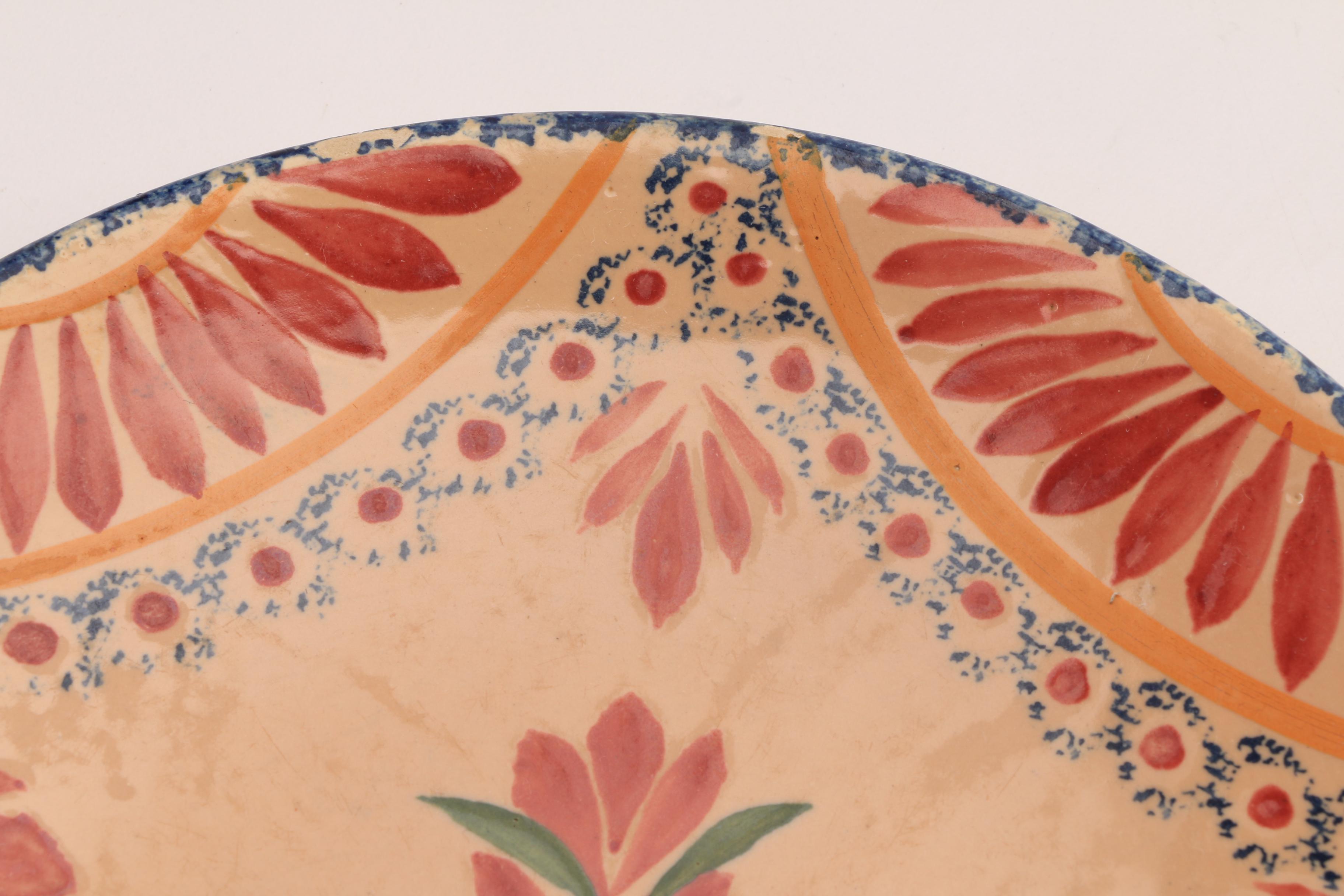 Pair Of Quimper Ivoire Corbeille Plates