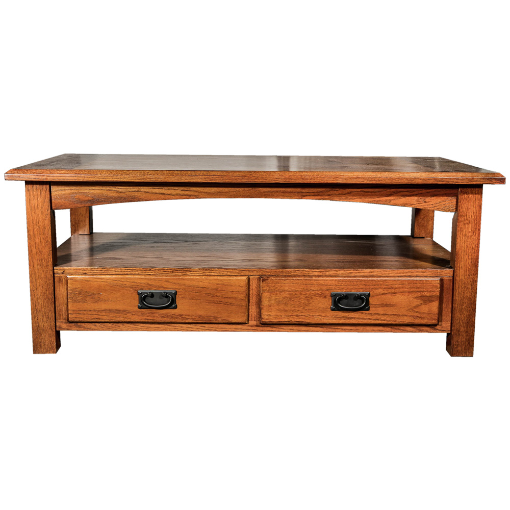 Mission Style Oak Coffee Table by Universal Furniture