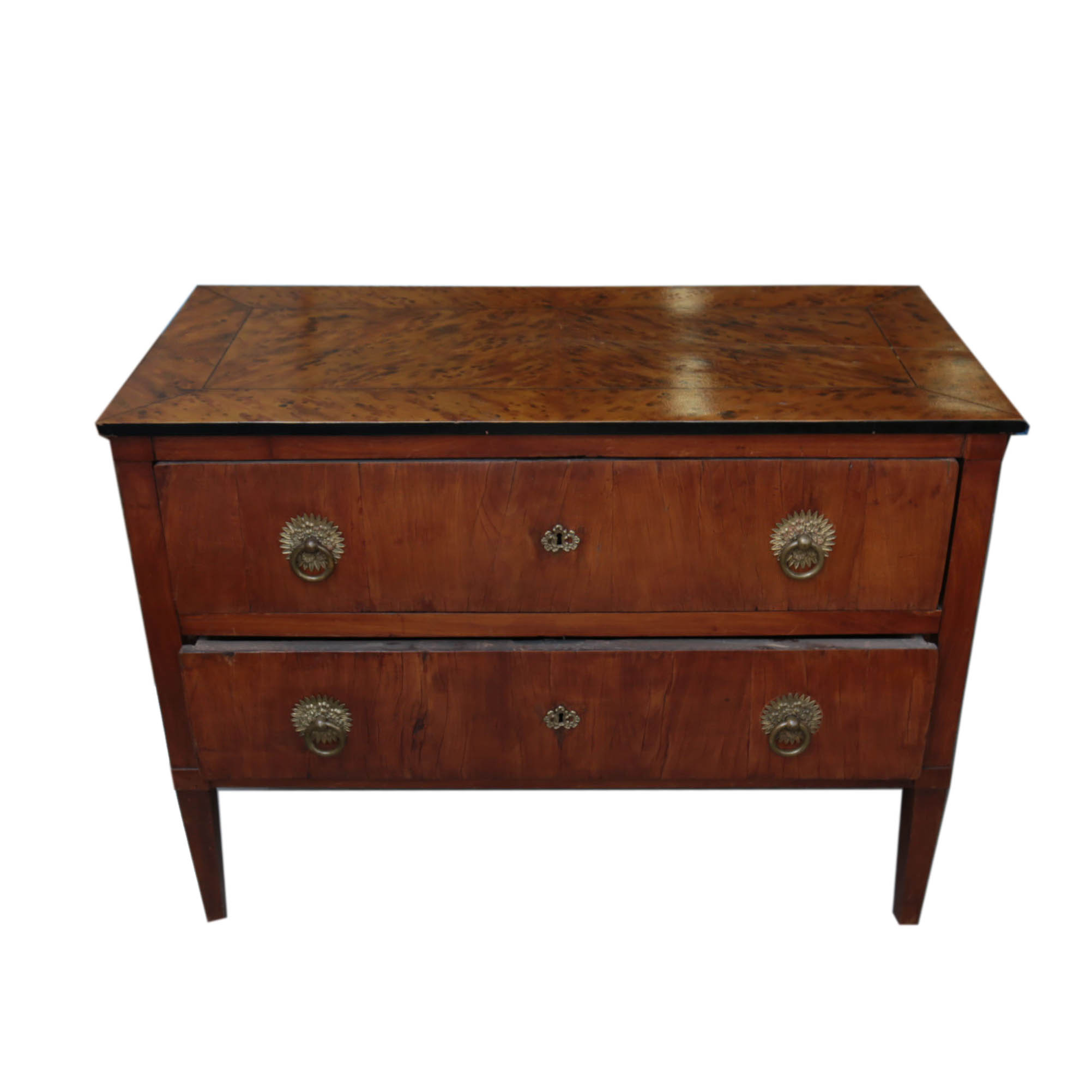 Antique Continental Walnut Commode, Circa 1800 - 1840