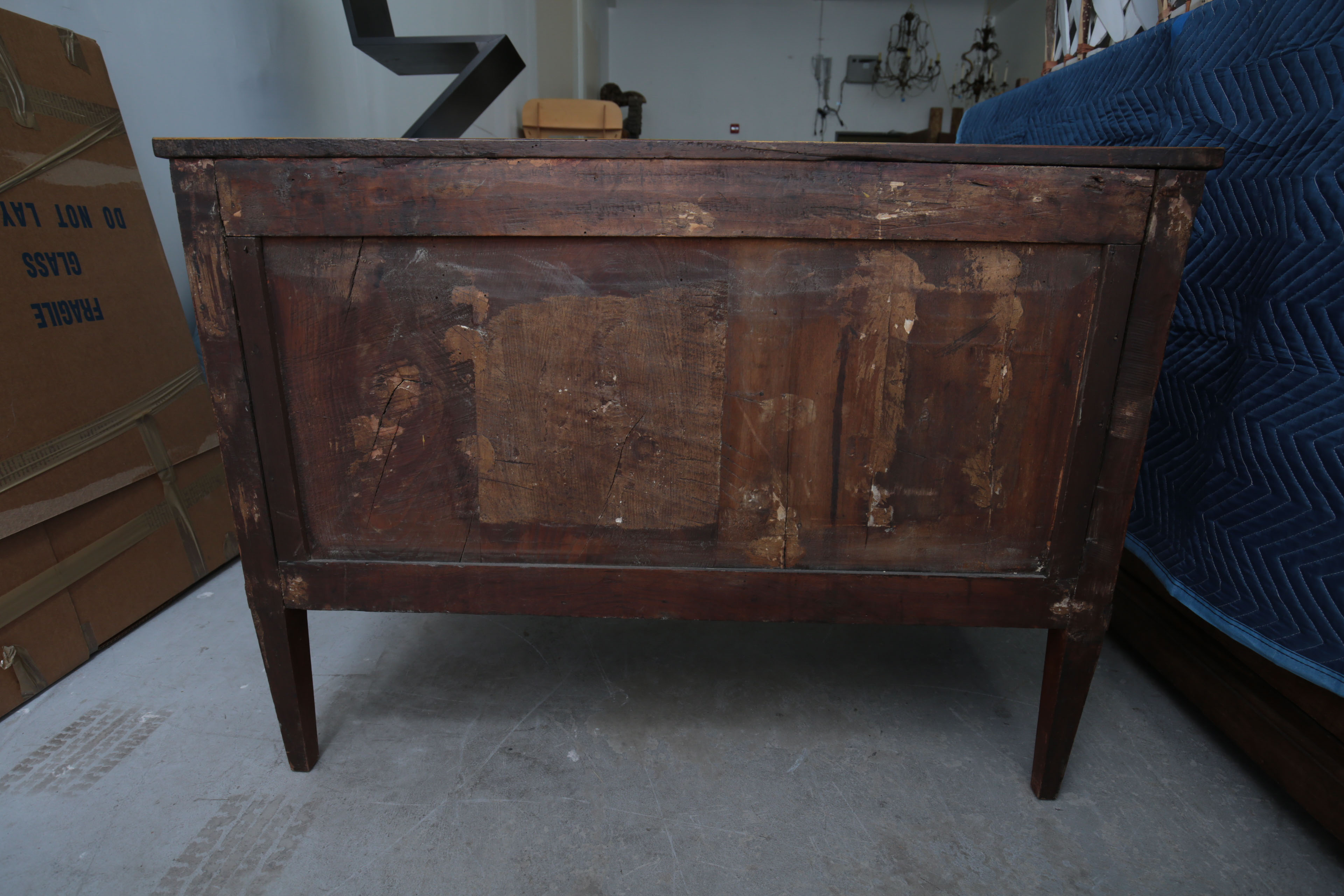 Antique Continental Walnut Commode, Circa 1800 - 1840