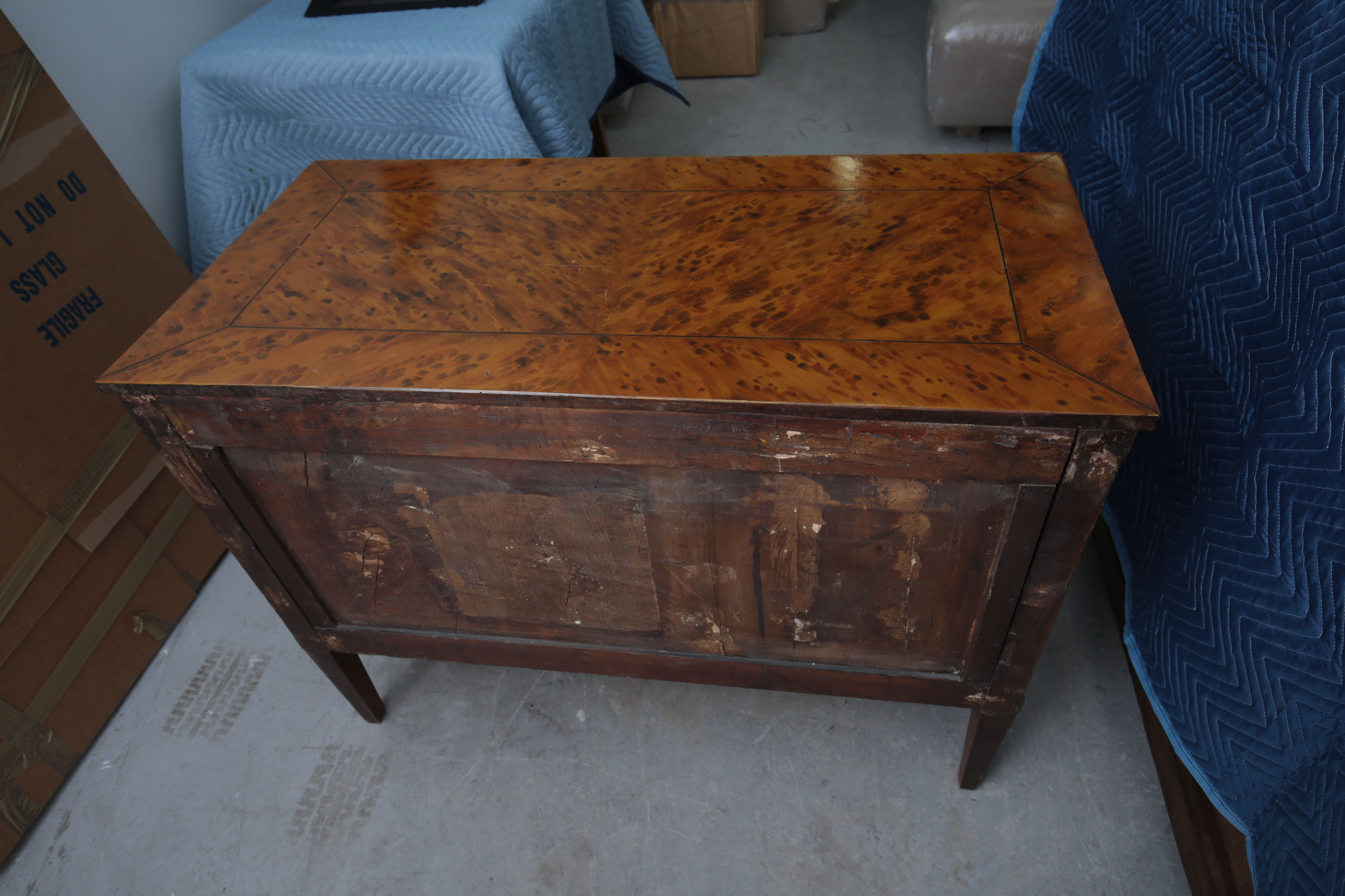Antique Continental Walnut Commode, Circa 1800 - 1840