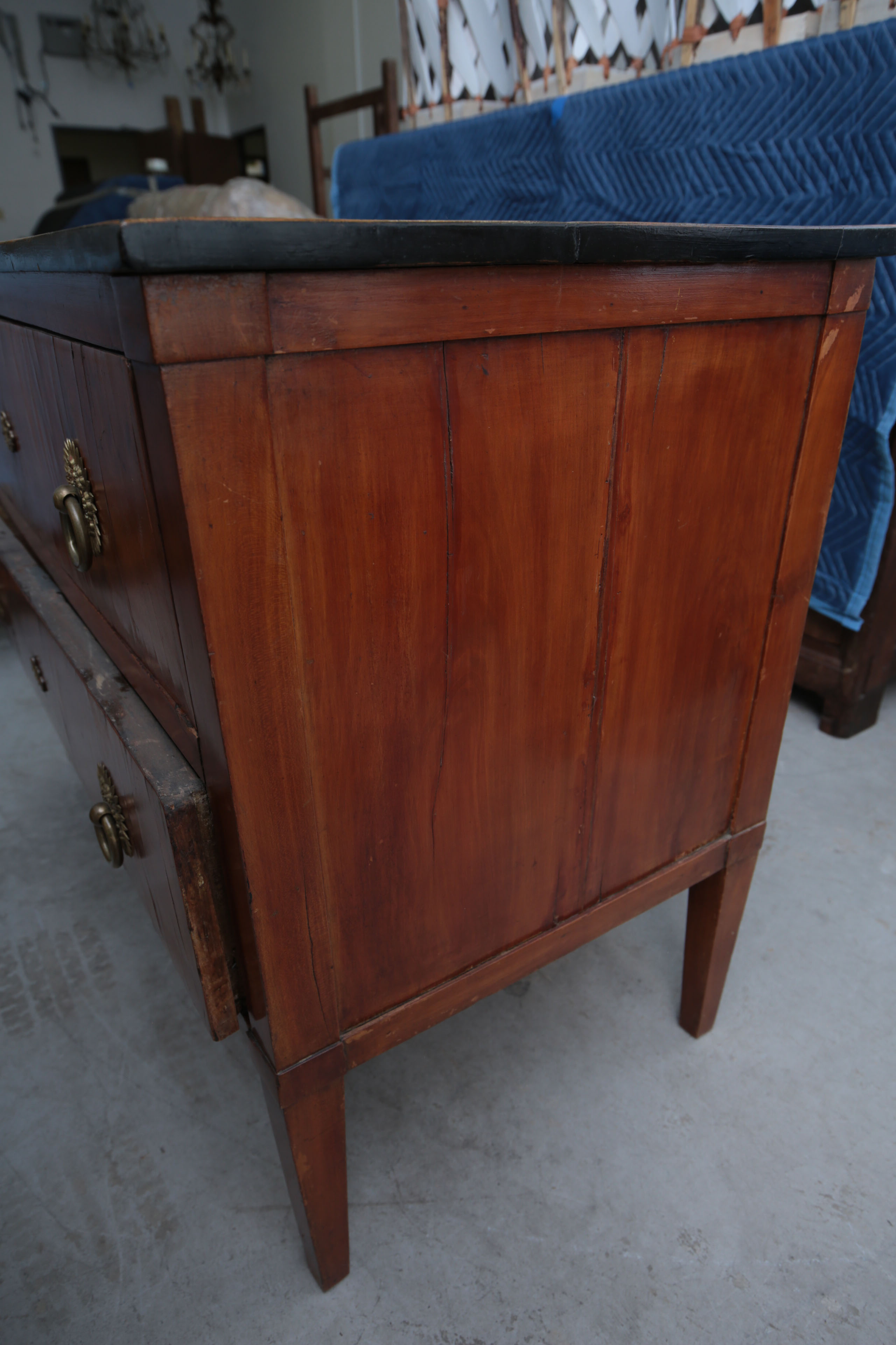Antique Continental Walnut Commode, Circa 1800 - 1840