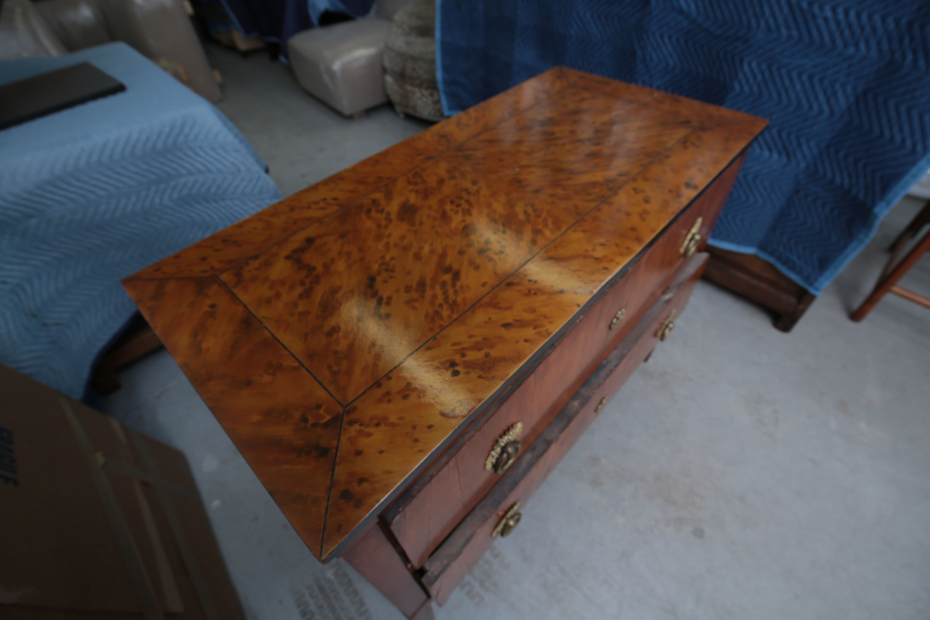 Antique Continental Walnut Commode, Circa 1800 - 1840