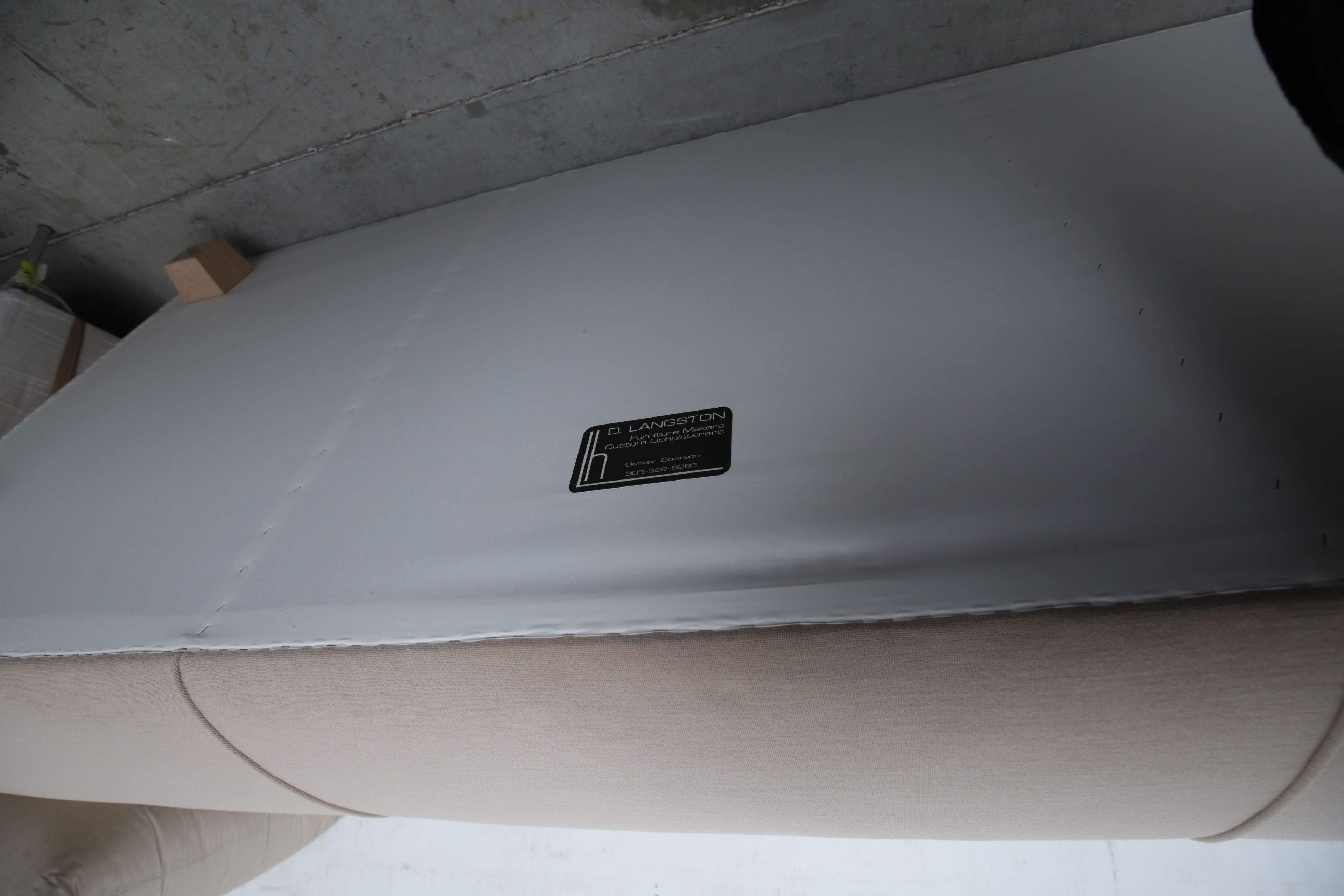 Contemporary Sofa and Matching Upholstered Chairs by D. Langston of Denver, CO