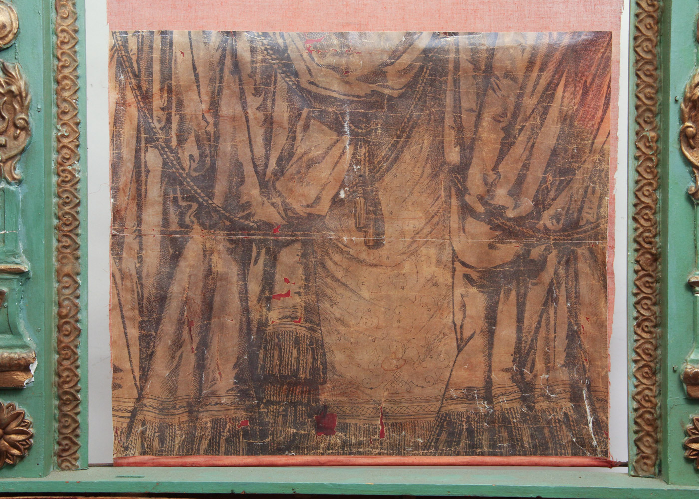 Antique French Puppet Theater Stage