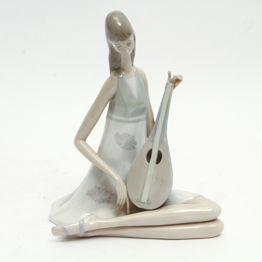 Lladró "Girl with Mandolin" Figurine