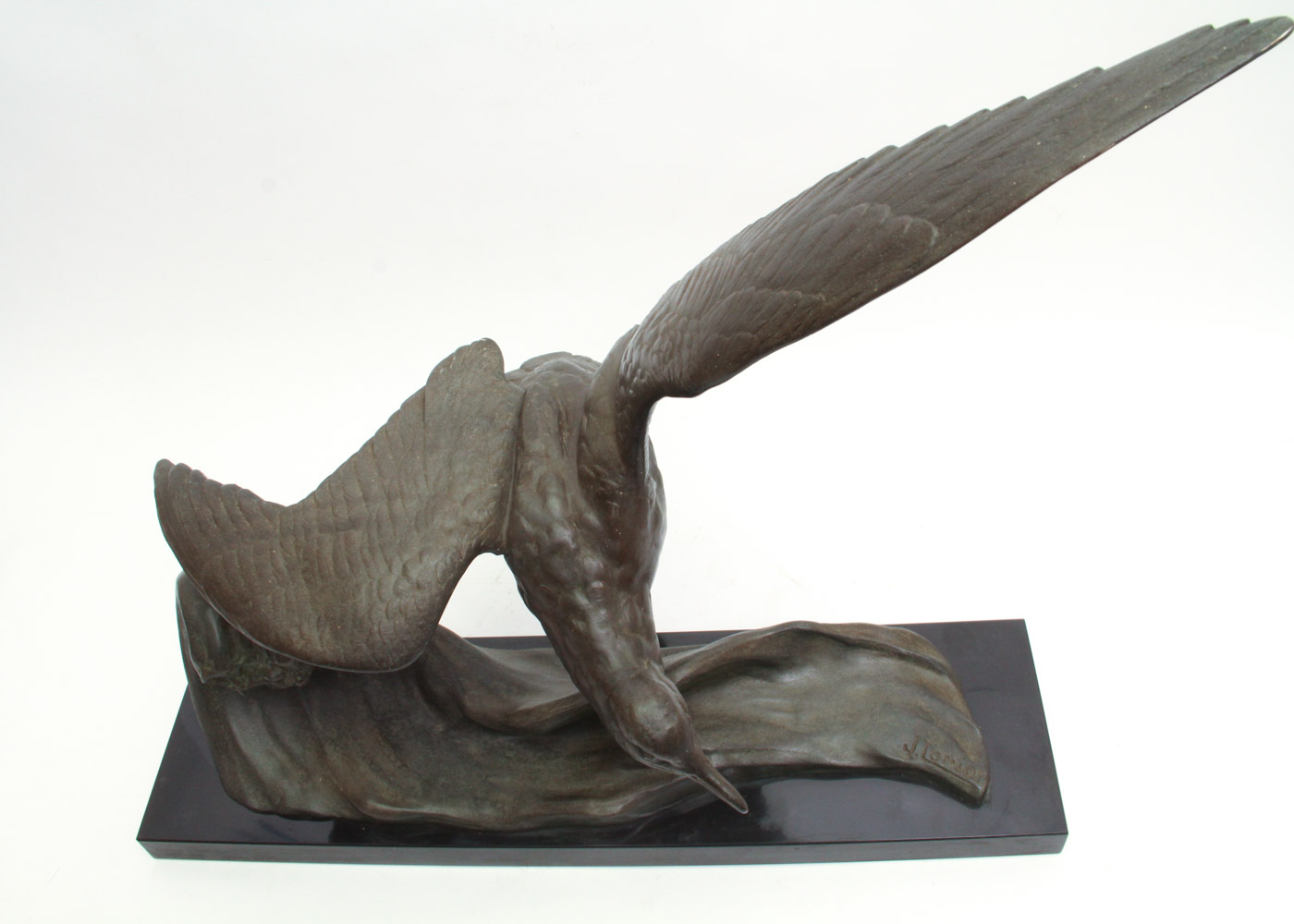 J. Loriot Bronze Sculpture