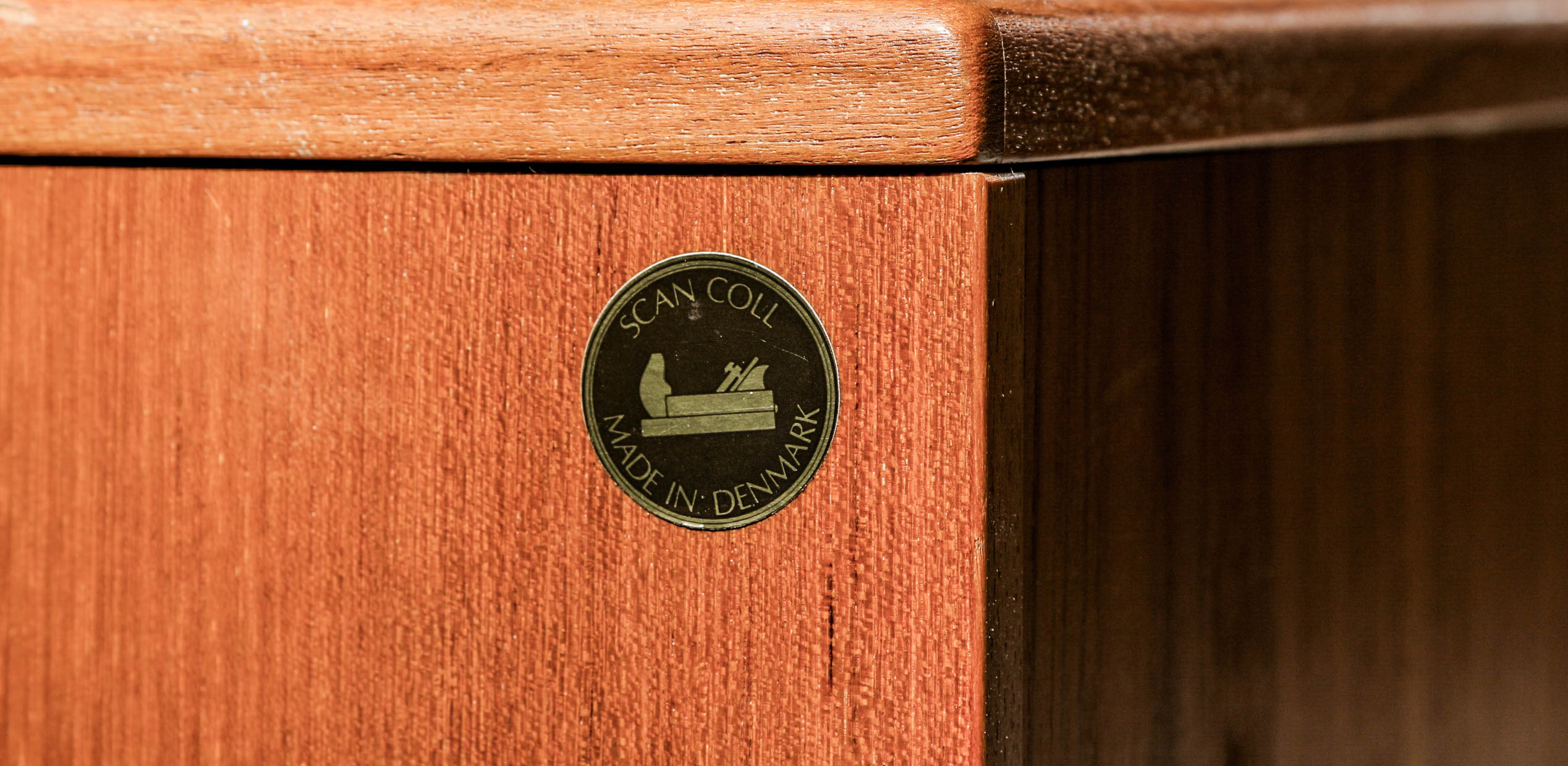 Teak Danish Modern Queen Size Bed Frame by Scan Coll