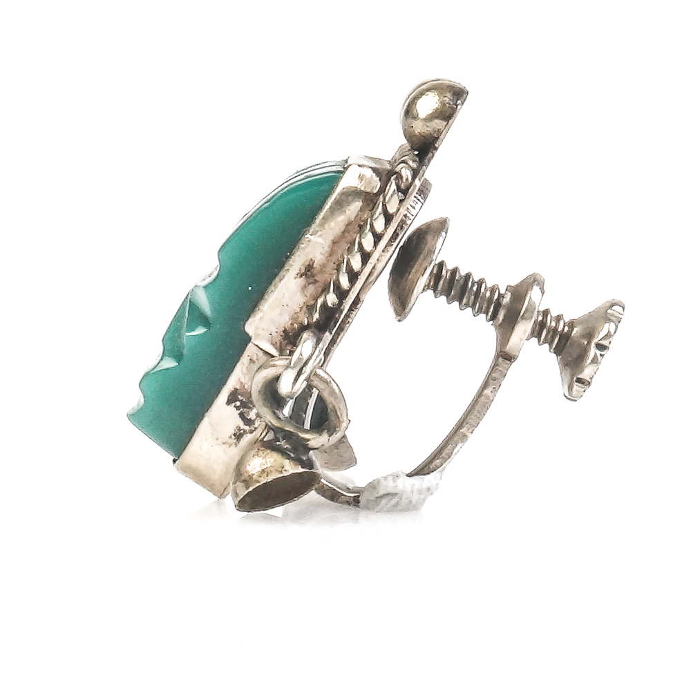 Collection of Vintage Mesoamerican and Thai Niello Sterling Silver Earrings