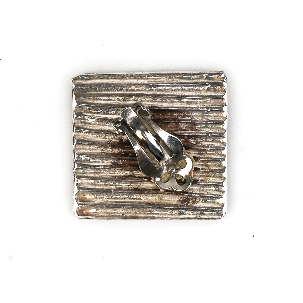 Collection of Vintage Mesoamerican and Thai Niello Sterling Silver Earrings