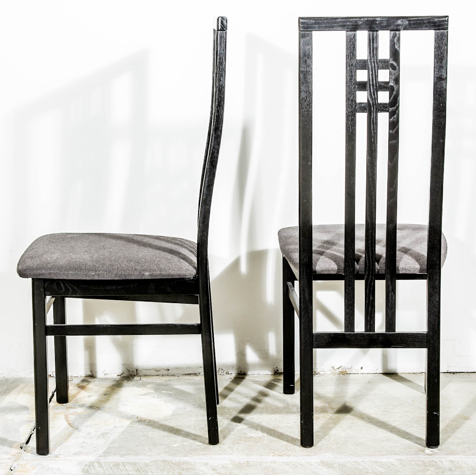 Modernist Glass-Topped Dining Table with Eight Side Chairs by IMS SRL Italy