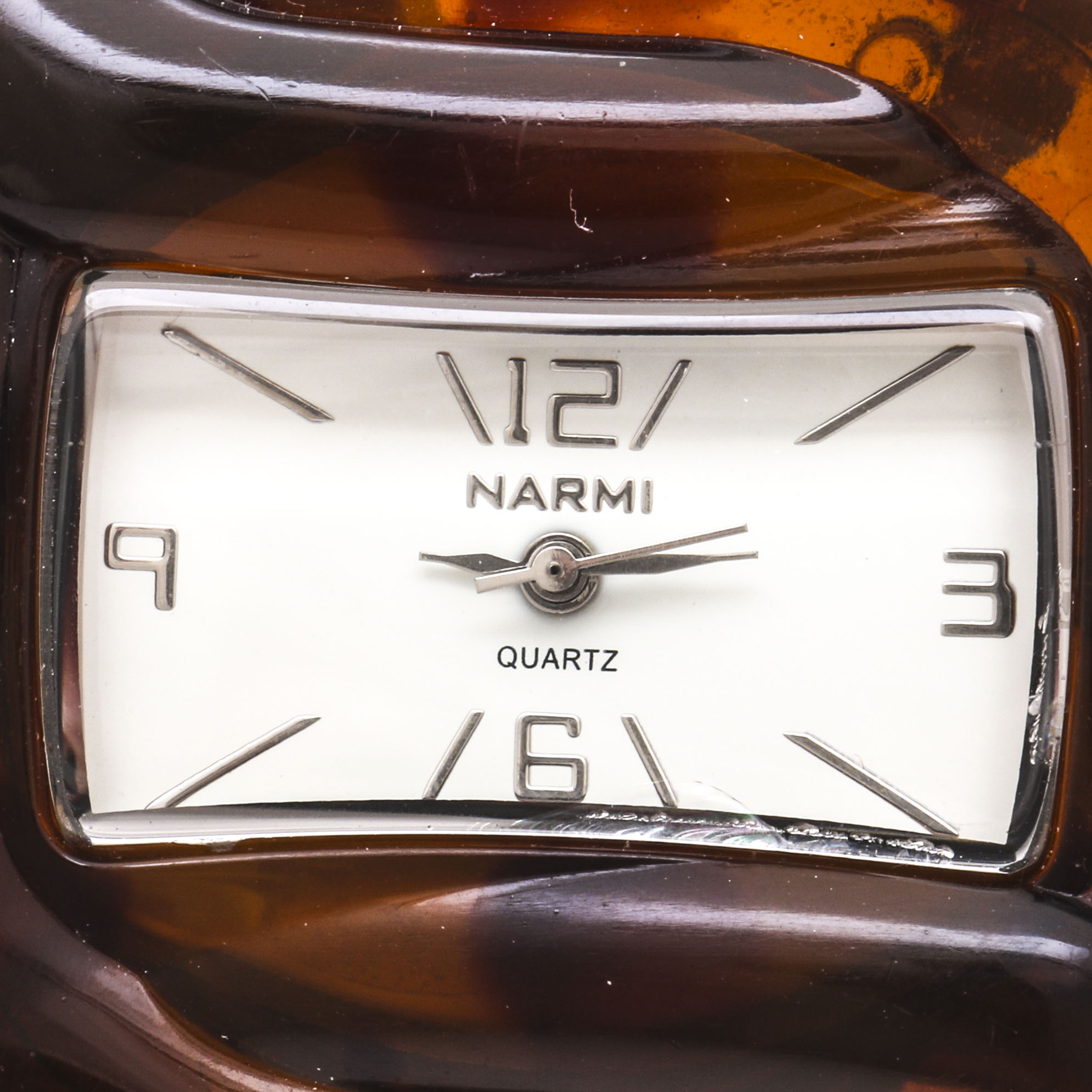 Narmie Quartz Hinged Cuff Watch