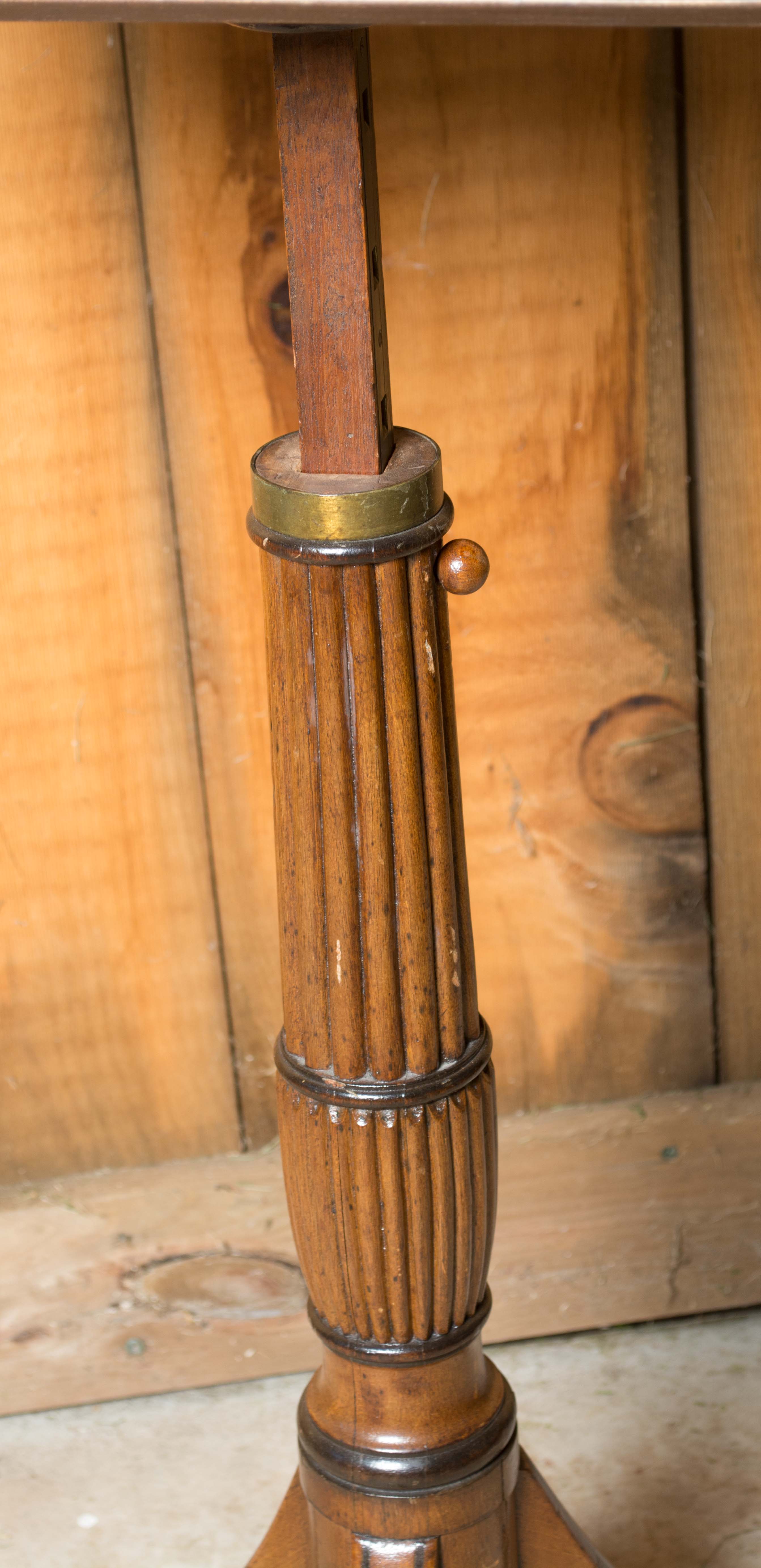 Antique Brass and Mixed Wood Music Stand