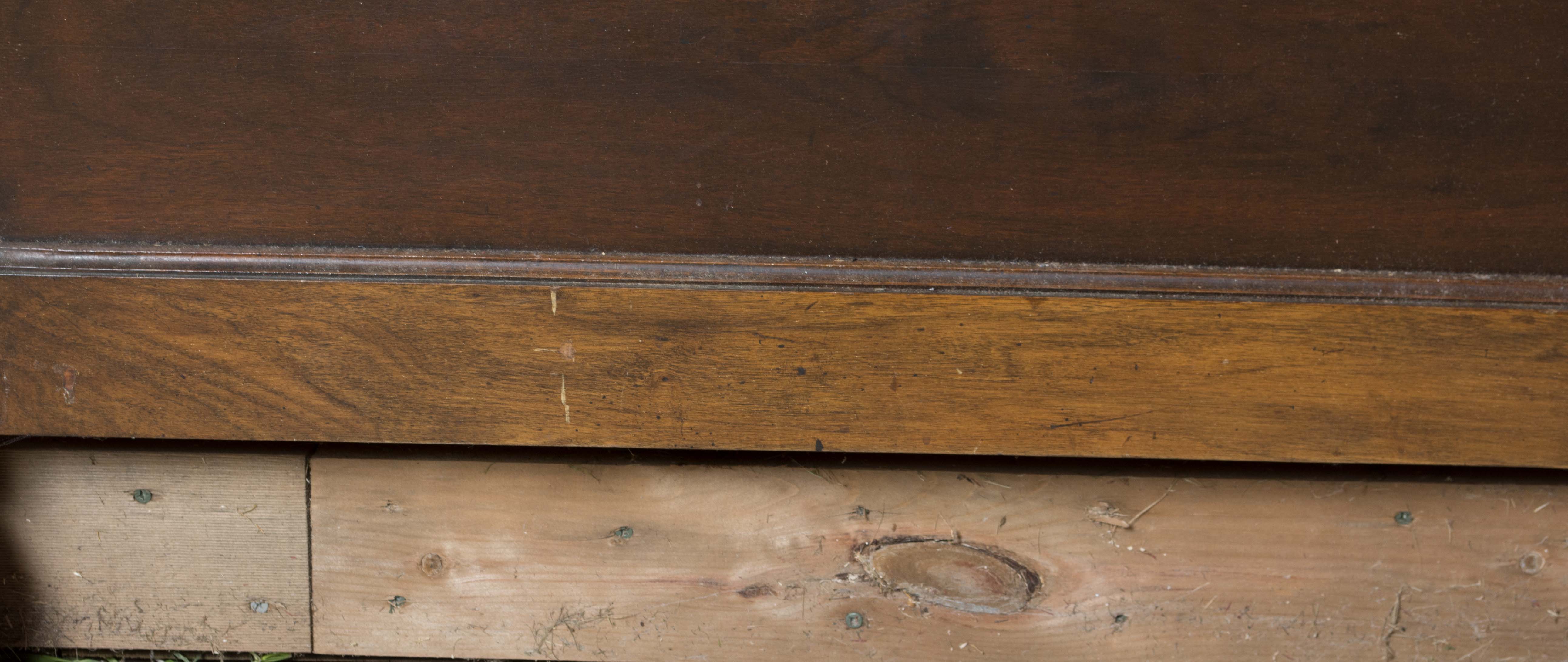 Vintage Victorian Style Twin Size Walnut Headboard and Footboard