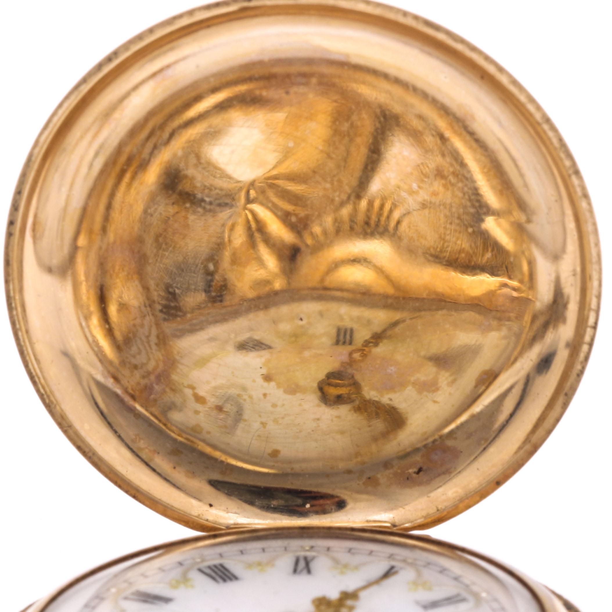 Elgin Pocket Watch with a Gold Filled Opal Chain