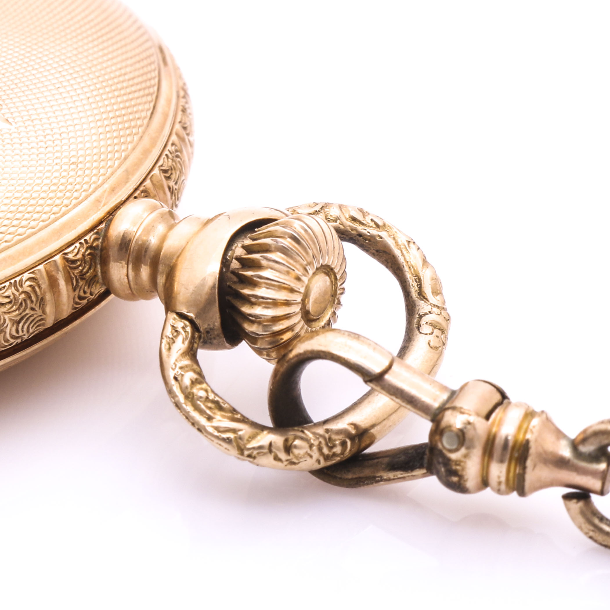 Elgin Pocket Watch with a Gold Filled Opal Chain