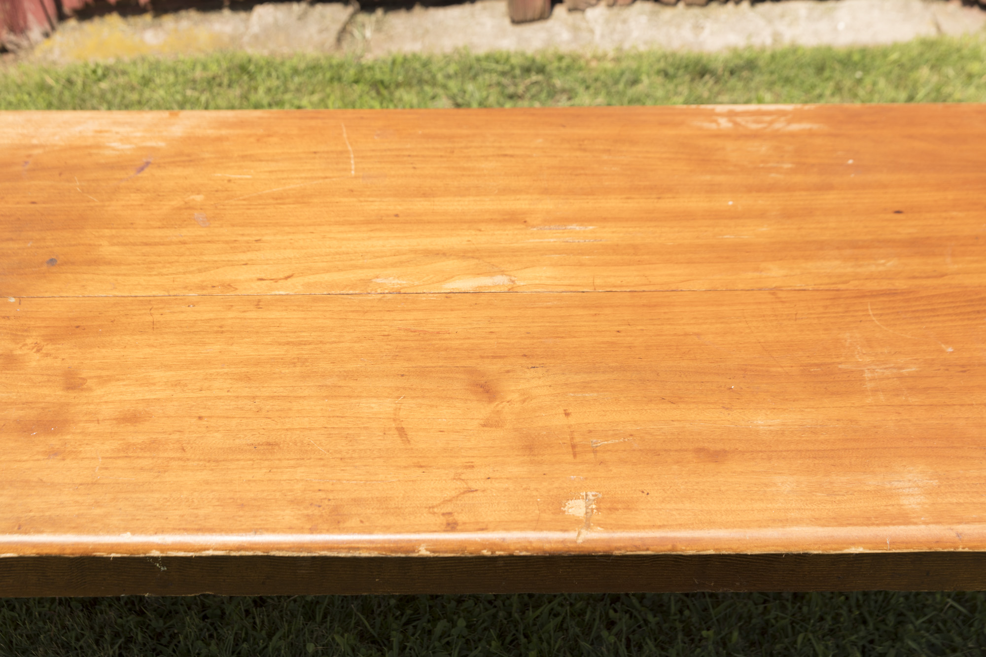 Antique Country Sheraton Style Harvest Table